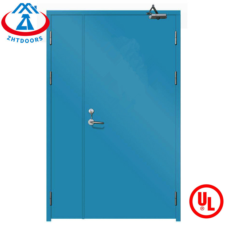 product-Zhongtai-Customized UL standard 2-hour steel fire-resistant rated door for modern safety pro