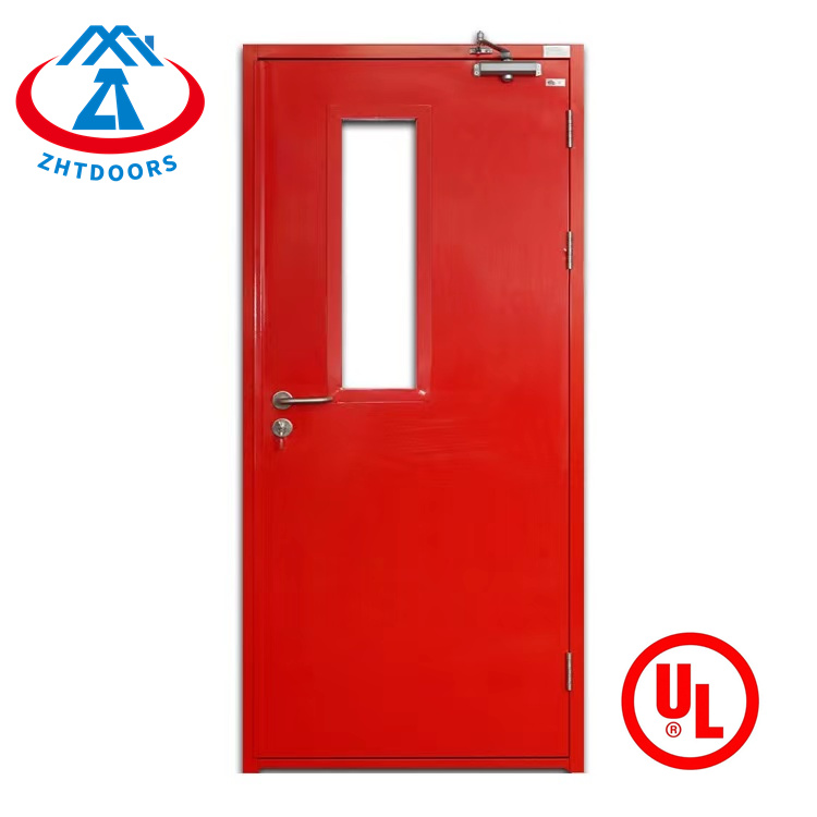 Excellent factory ulul standard 30 minute fire rated steel doors with window with single leaf
