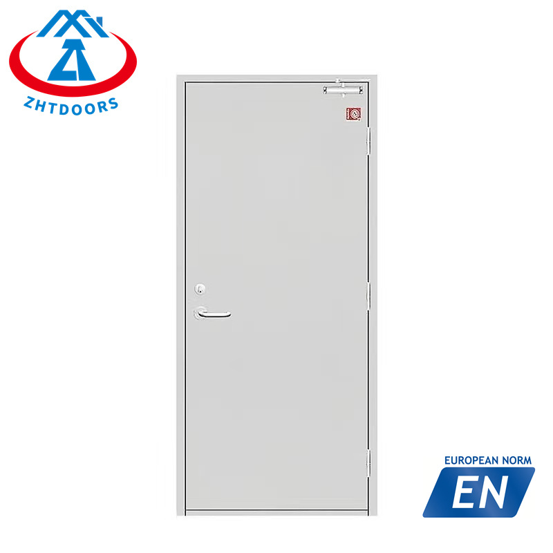 China Supplier No View Window Heat Resistant Soundproof Emergency Safety Metal Double Door EN standard 1 hour