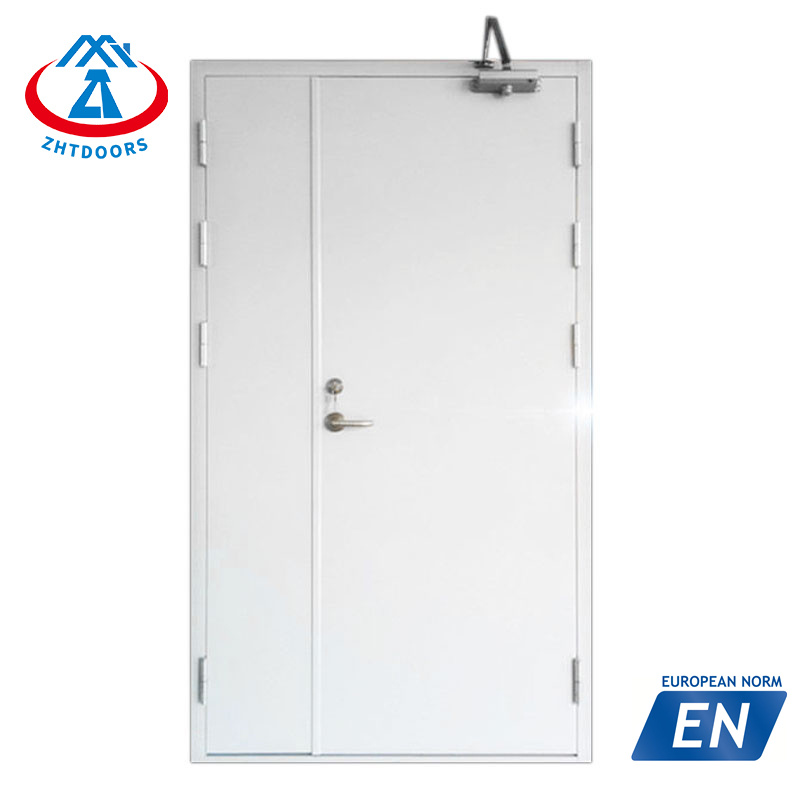 Factory customized EN standard 120 minutes cast iron fire rated metal escape door