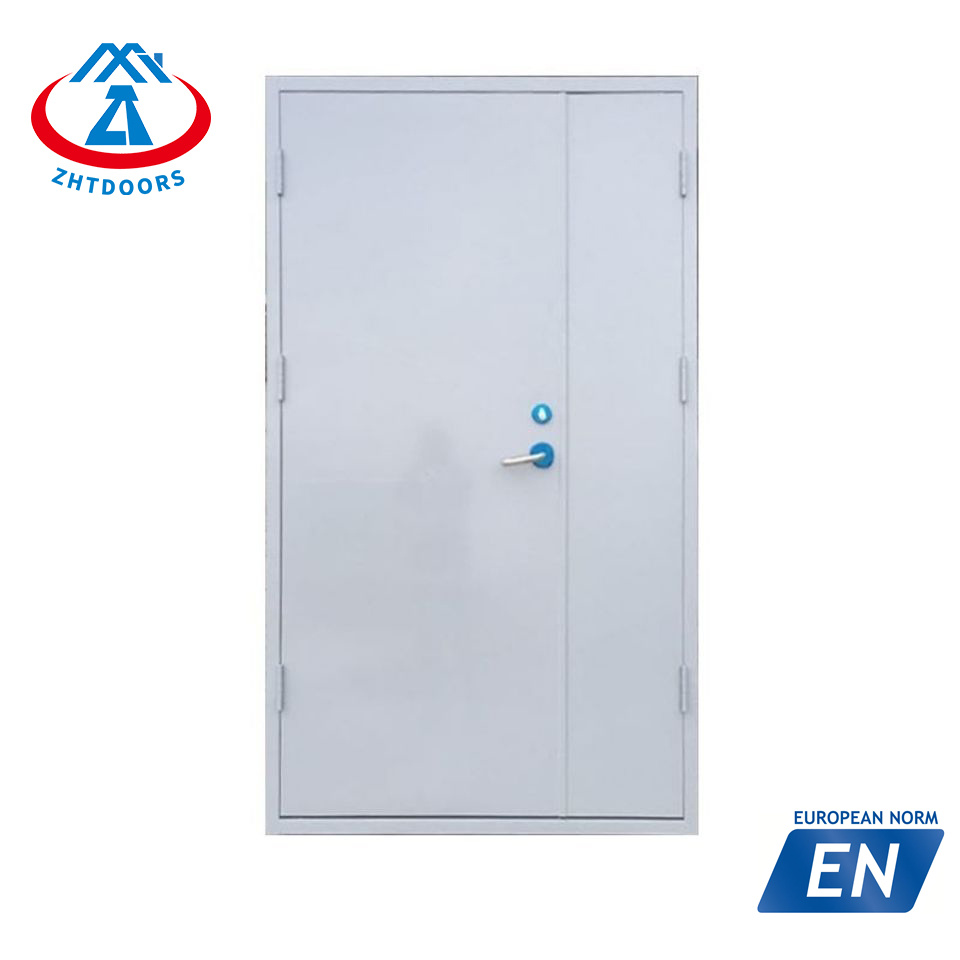 Excellent factory EN standard 30 minute fire rated steel doors with window with single leaf