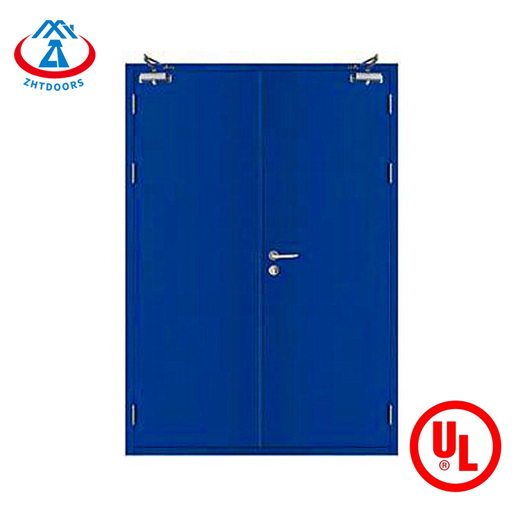 China manufacturer low price apartment UL standard 180 minute double leaf metal fireproof door