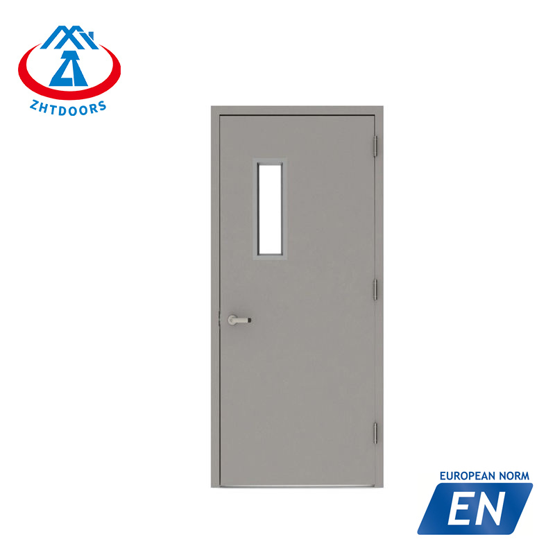 Commercial exterior steel security escape fire door EN 30 minute fire resistant steel door