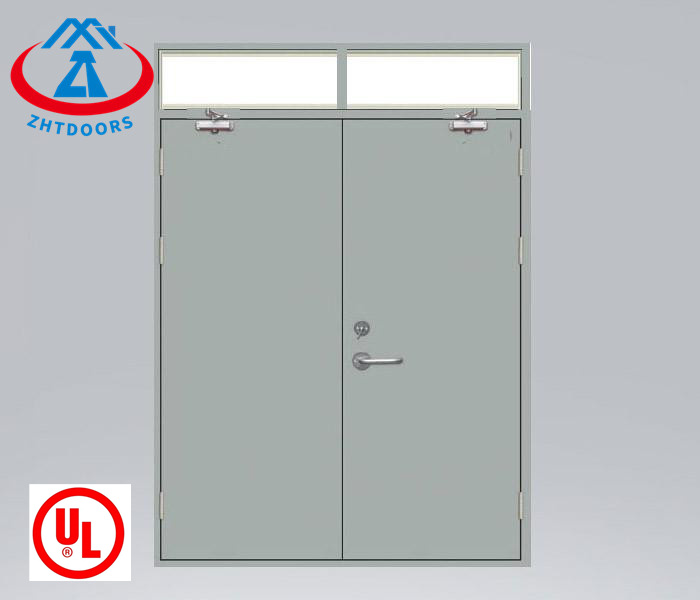 Manufacturers Best Sellers UL Standard 30 Minute Double Leaf Metal Door Fire Escape Floor Door