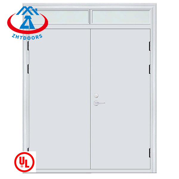 Wholesale UL certified 2 hour thickened emergency fireproof double door with door closer