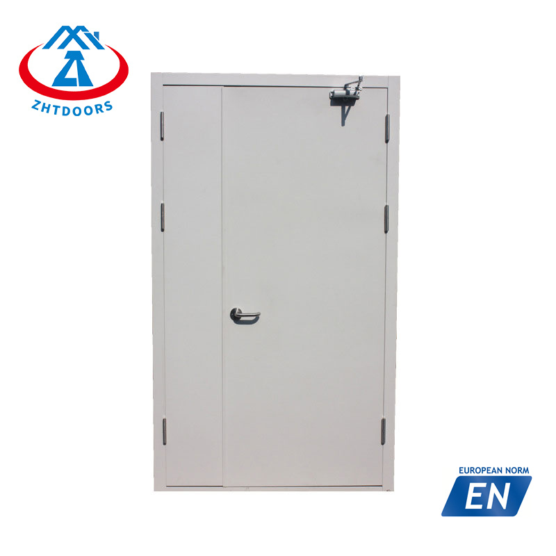 Factory customized commercial EN Standard 60 min black doors fire industrial fire proof doors