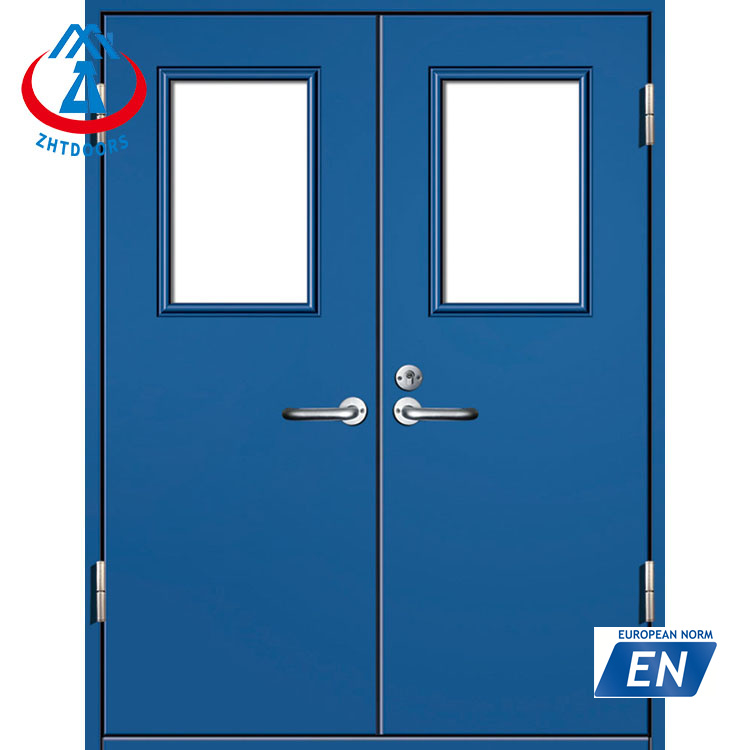Manufactured by quality factory 60 minutes commercial fire rated steel door EN standard