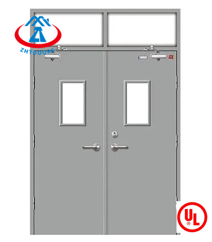 Supplier direct sale UL certified 90 minutes cheap commercial steel fire door