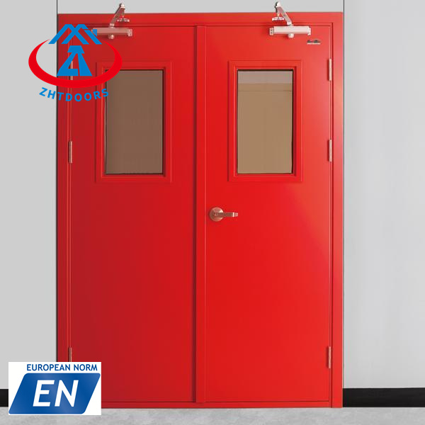 product-Mature technology factory provides EN certified 1 hour fireproof metal escape door-Zhongtai-