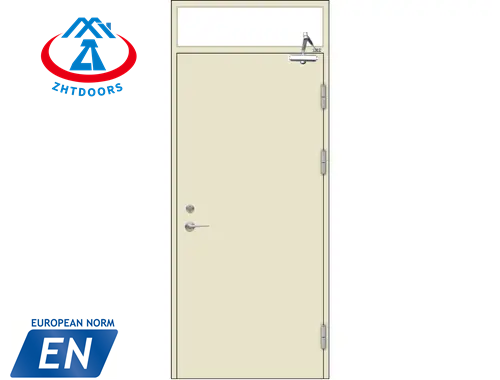 product-Zhongtai-High hardness 90 minutes metal fireproof steel door with EN certificate-img