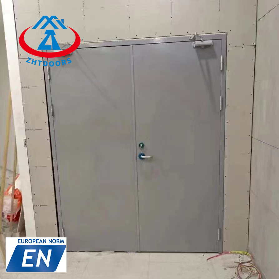 product-Zhongtai-Top Rated Factory EN Standard Fireproof Steel Metal Escape Door 90 Minutes-img