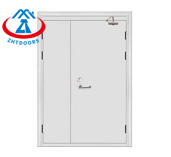 Foshan factory produces BS approved 30 minute interior door hotel steel fire door