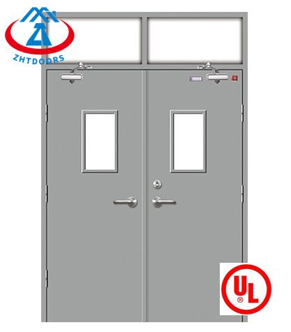 Good resistance to high temperatures Fire exit rated steel fire door UL standard 2 hours