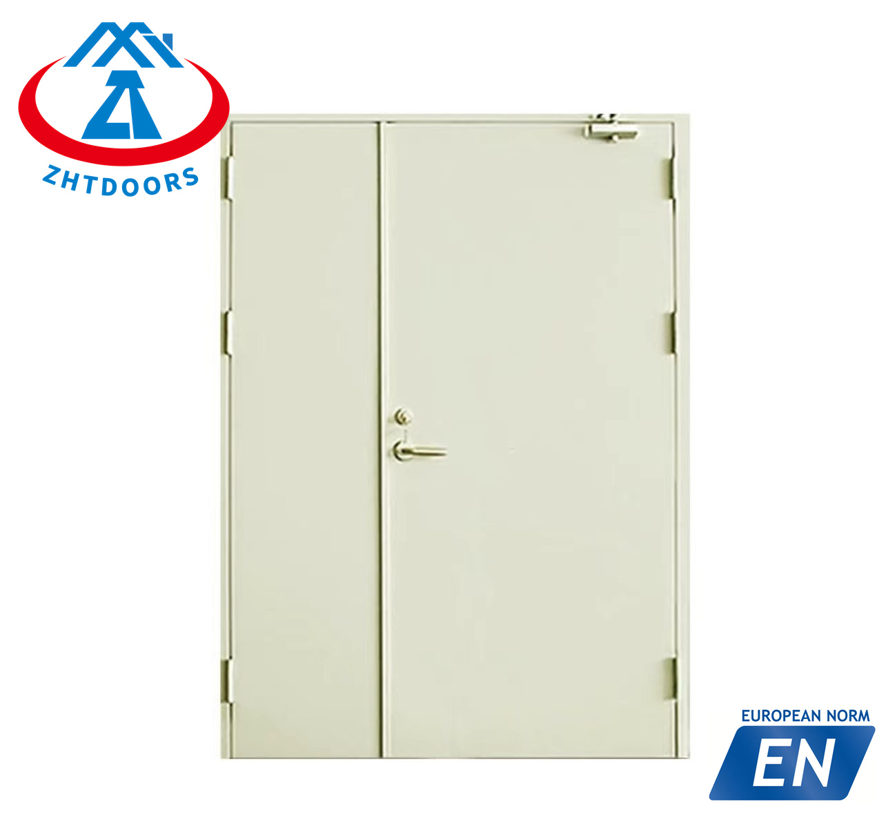 Strength factory metal fire proof doors EN standard 2 hours fire rated door modern