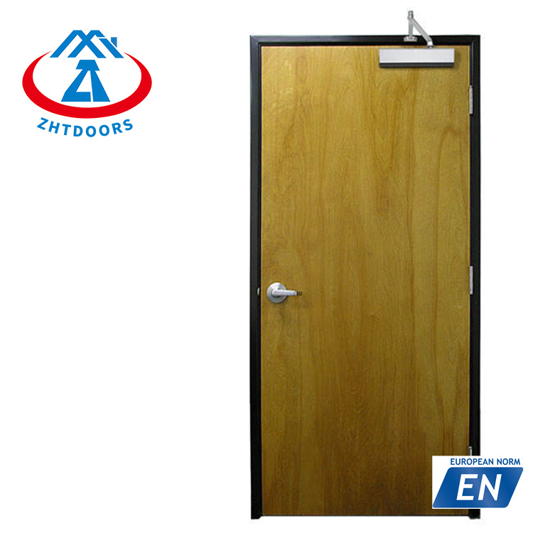 Support customized steel EN standard one hour fireproof metal solid door