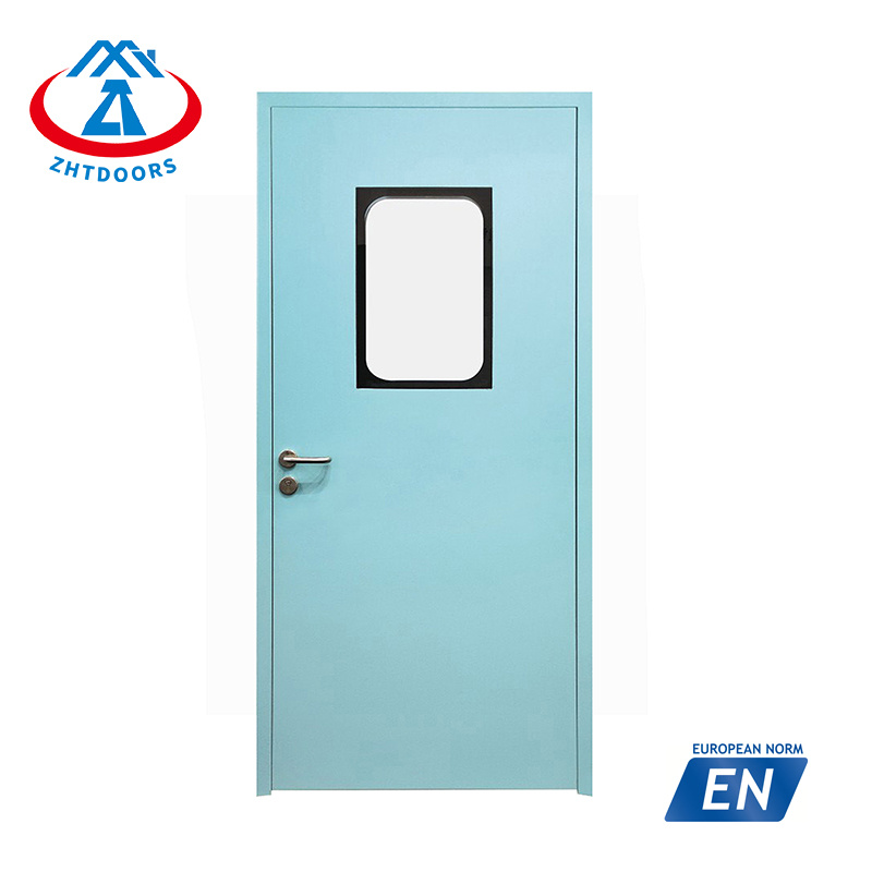 Stable and durable EN approved 60 minutes fire resistant aluminum honeycomb door Europe