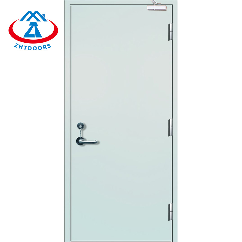 Professional factory commercial emergency fire door BS standard 90 minute fire door metal steel