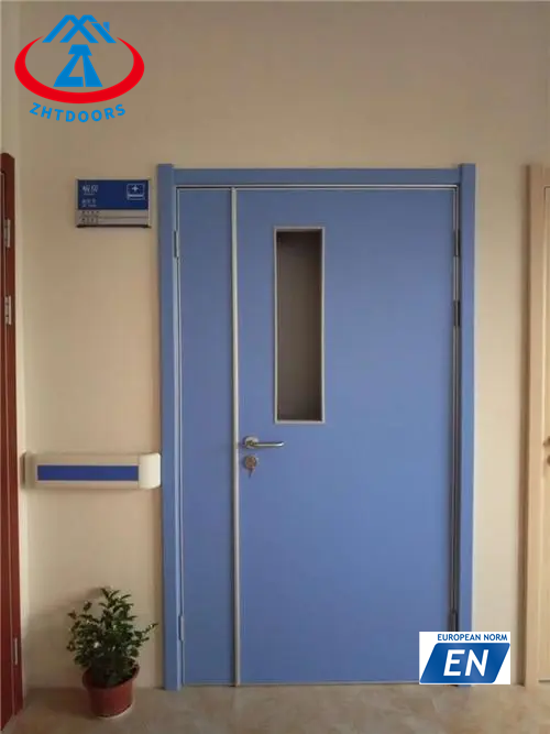 Professional manufacturers provide 90 minutes fire resistant fire door single door emergency door with EN certification