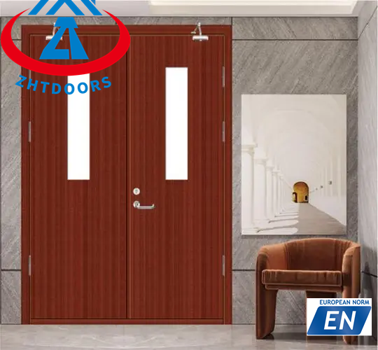 product-Zhongtai-Wholesale China factory thermal insulation EN standard 90 minutes fire door with gl
