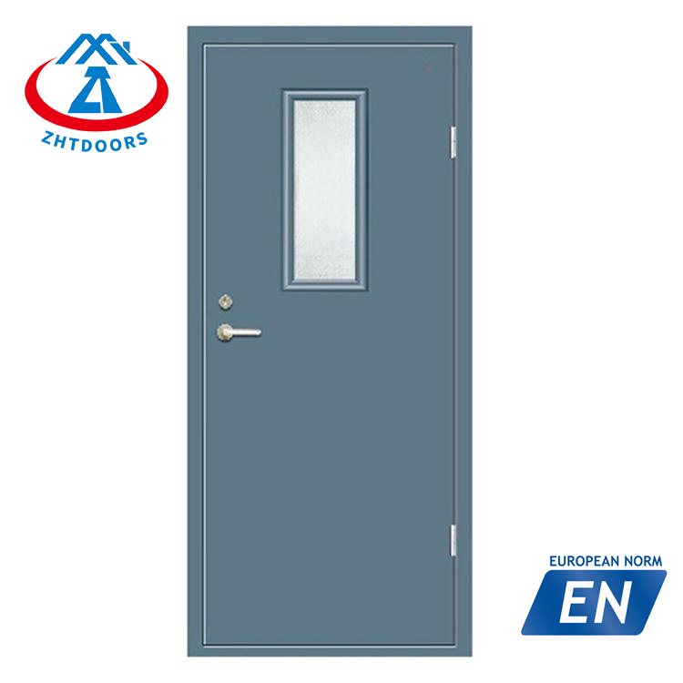 Factory wholesale price EN standard normally open single leaf multi-color custom fire door 180 minutes