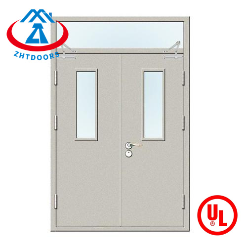 Excellent supplier steel fire exit rated passage door new design UL standard 90 minutes
