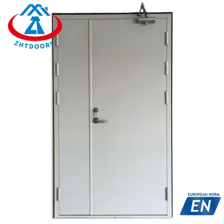 product-Contemporary style 2 layer fire door 60 minutes fire resistance with visible panel EN certif