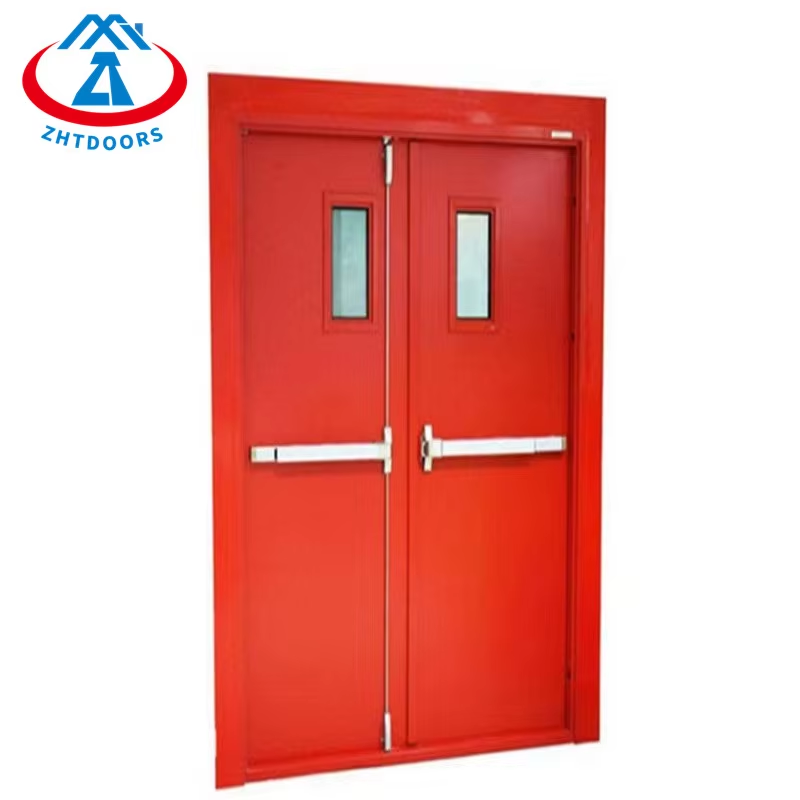 Common styles wholesale BS approved 120 minutes double leaf fireproof smart door