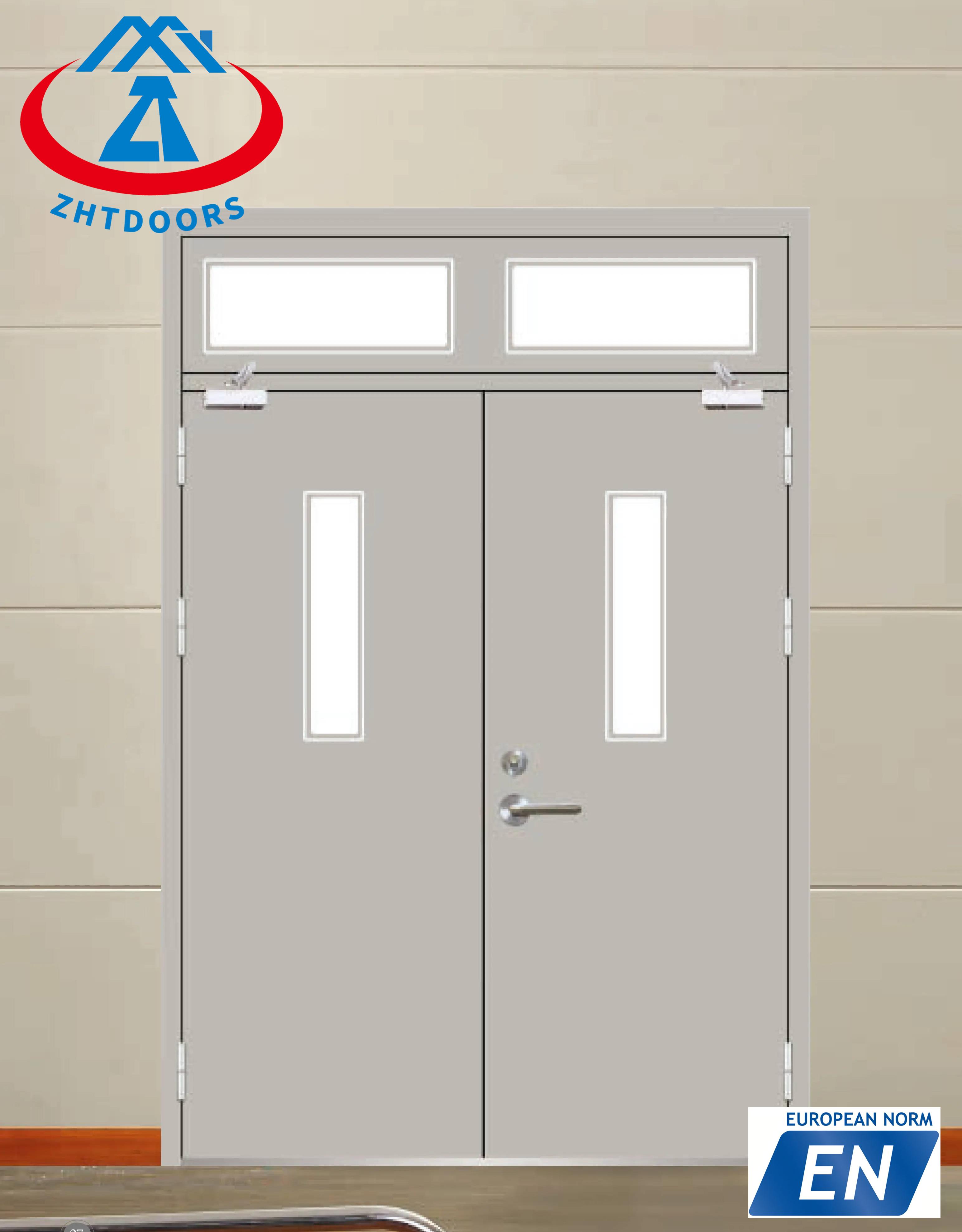 Factory Thickened Material Metal Single Fire Rated Exit Door Steel Price EN Standard 60 Minutes