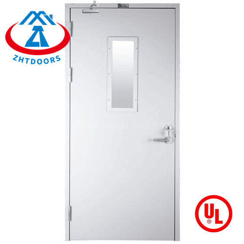 Support customized processing of UL standard 1 hour finished single leaf fire door metal
