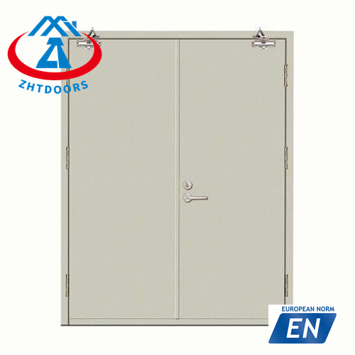 Customizable size EN standard 45 minutes fireproof steel security door metal fireproof