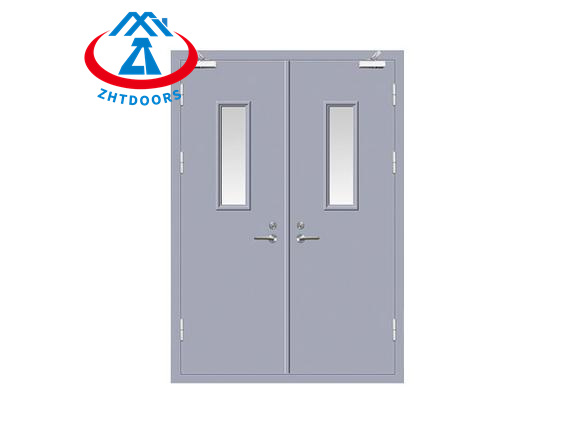 product-Manufacturers very reasonably priced BS certified double fixed fire exit door 60 min-Zhongta