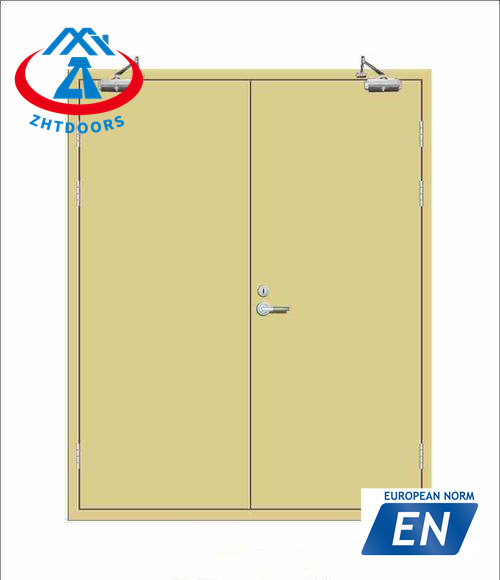 Reasonable price fireproof metal escape emergency exit door with EN certificate 30 minutes