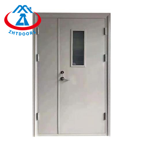 Heavy duty grey electric fire door commercial AS standard 1 hour fire rating