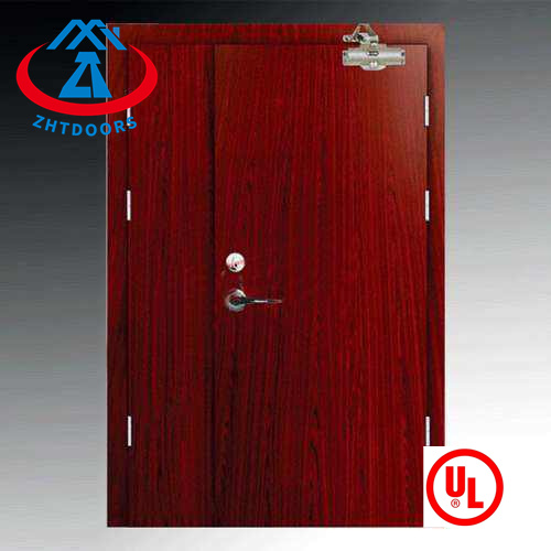 UL certified industrial commercial 3 hour fire rated galvanized steel door single double