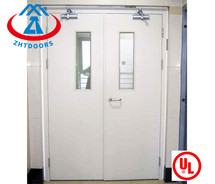 Most trusted factory double solid fire exit door UL certified 60 minute fire door