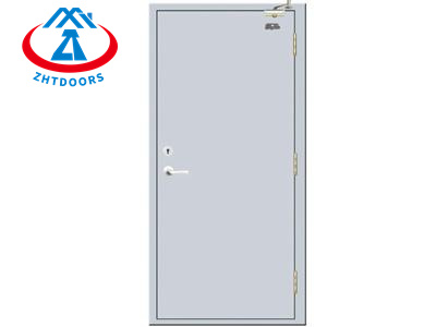 product-Factory direct price BS certified 60 minutes fireproof metal hidden hinge fire door-Zhongtai