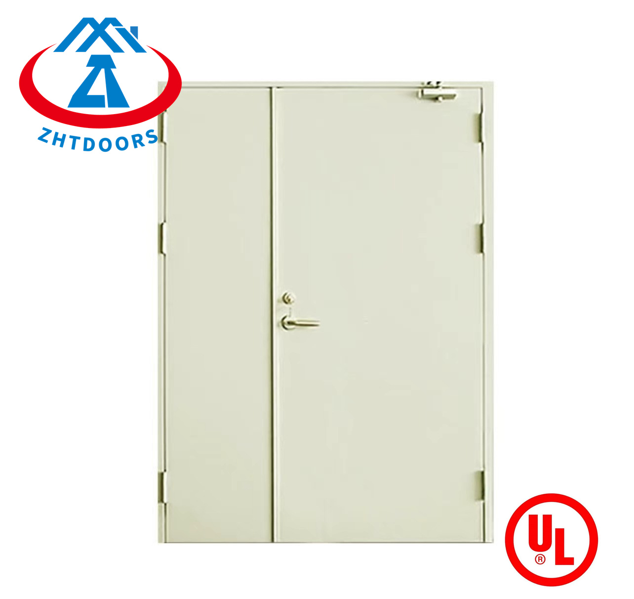 Economical UL certified 90 minute double leaf fire doors for home