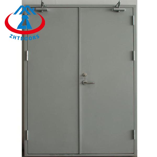 product-Cheap 36 inch 30 minute white internal fire security doors with glass for sale BS standard-Z