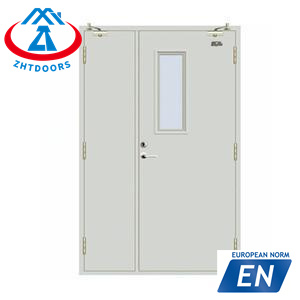 product-Direct Sales 60 minute emergency exit fire rated door with window EN approve-Zhongtai-img