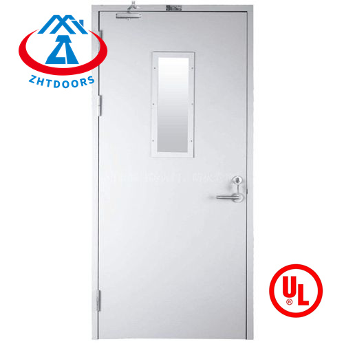 Flush price UL standard 60 minute interior fire rated steel door with single leaf
