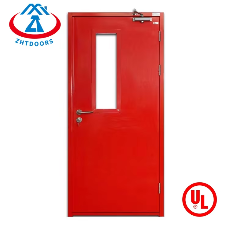 Superior Manufacturers 30 minute UL approved exit fire steel doors metal lowes door with vision panel
