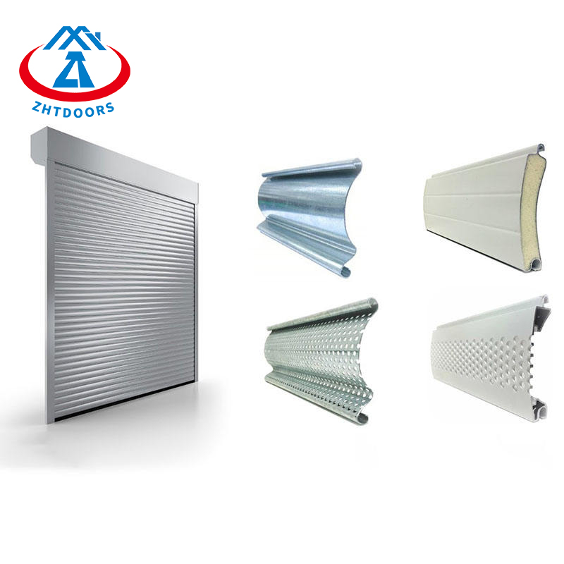 Outdoor metal commercial security roller shutters aluminium automatic rolling shutter