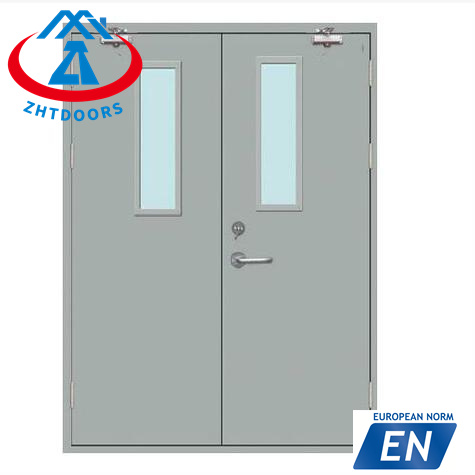 product-Zhongtai-Simple design double door fire rated 90 mins EN approve-img