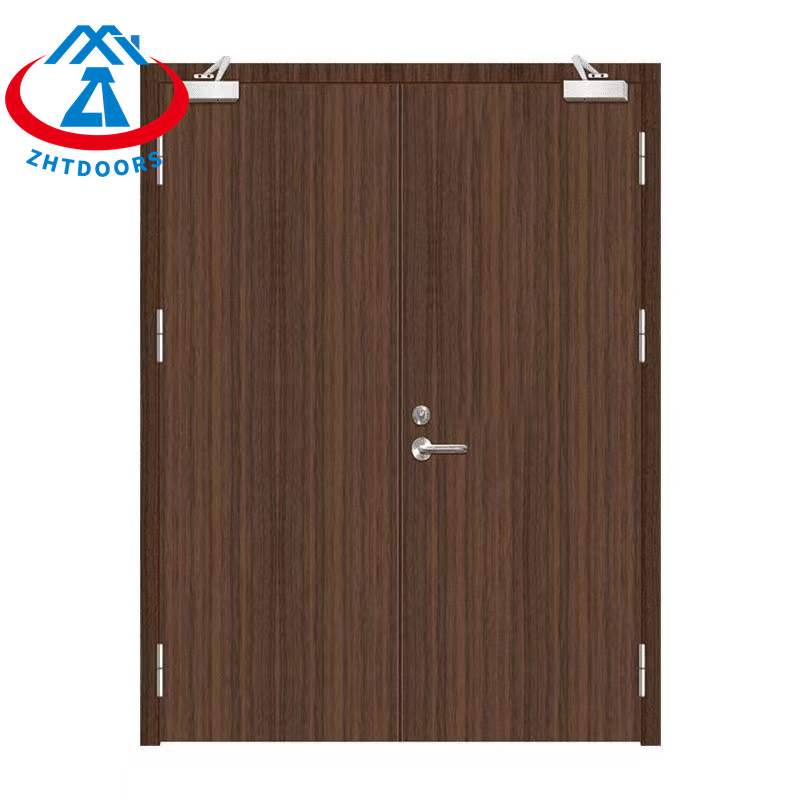 Trustworthy Factory 90 Minutes Wood Grain Soundproof Fireproof Interior Escape Door BS Certified