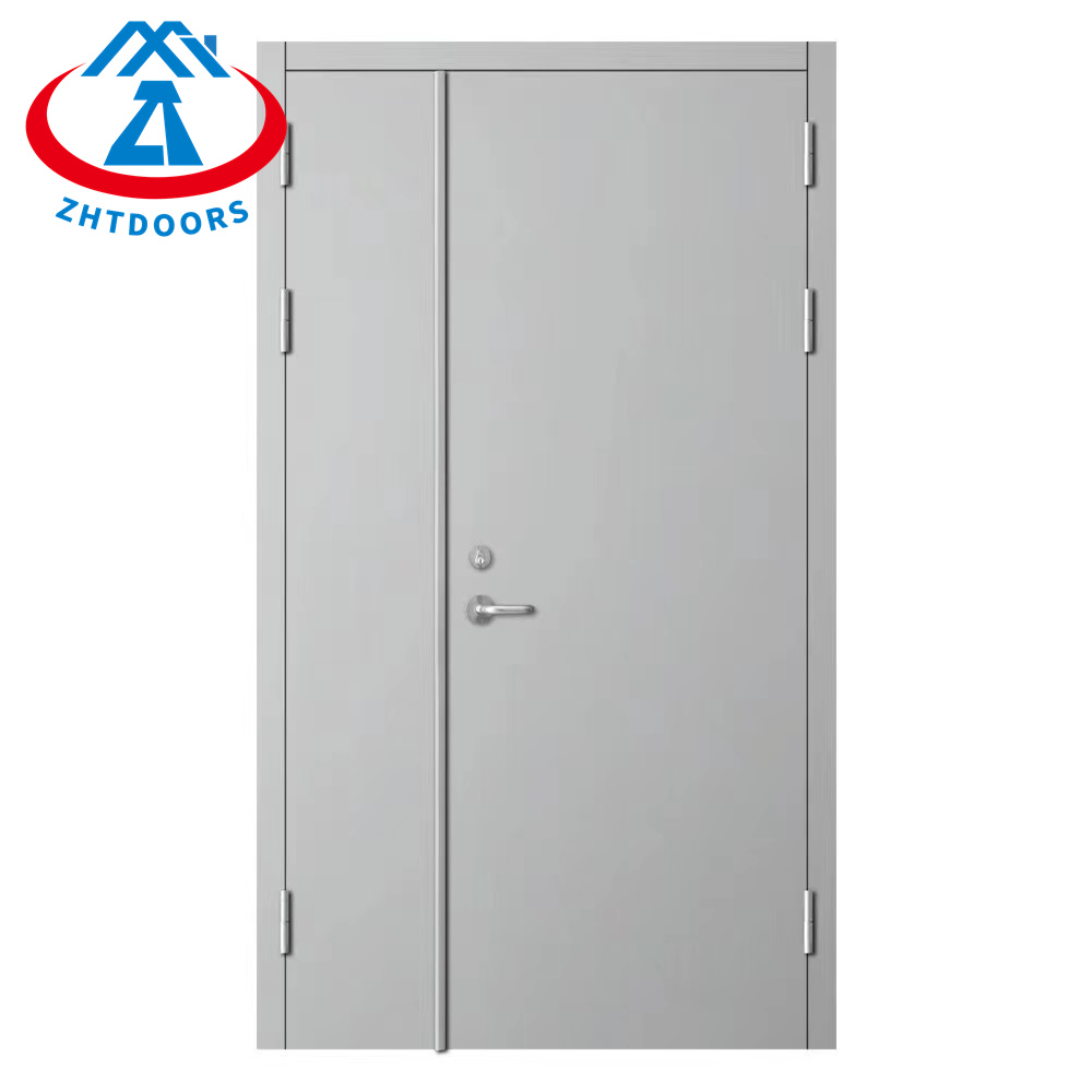 product-Durable 1 hour thermal insulation fireproof automatic steel door with BS certificate-Zhongta