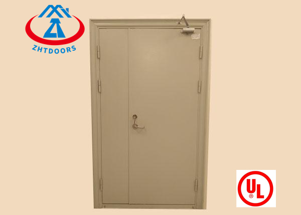 Cheap prices 30 minute commercial fire rated double metal exit doors UL standard
