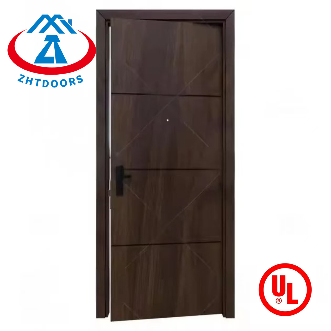 Impact resistance 30 minutes UL standard plywood fire emergency door steel