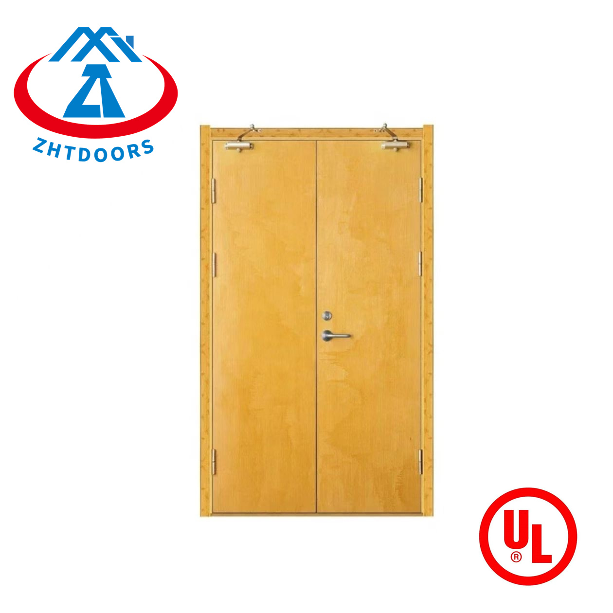 product-Best Sellers UL Approve 120 min Fire Steel Reated Double Frame Doors-Zhongtai-img
