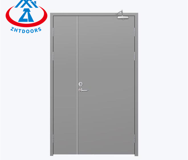Fire Door Customized BS Standard 1 Hour Metal Steel Fire Rated Security Door