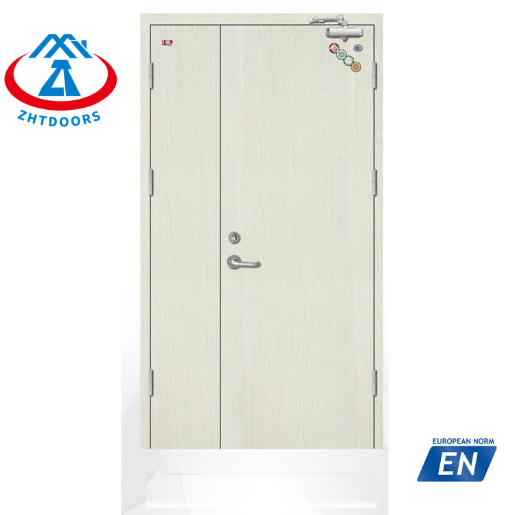 Cheap and economical EN standard 30 minutes galvanized steel fire rated exit steel door